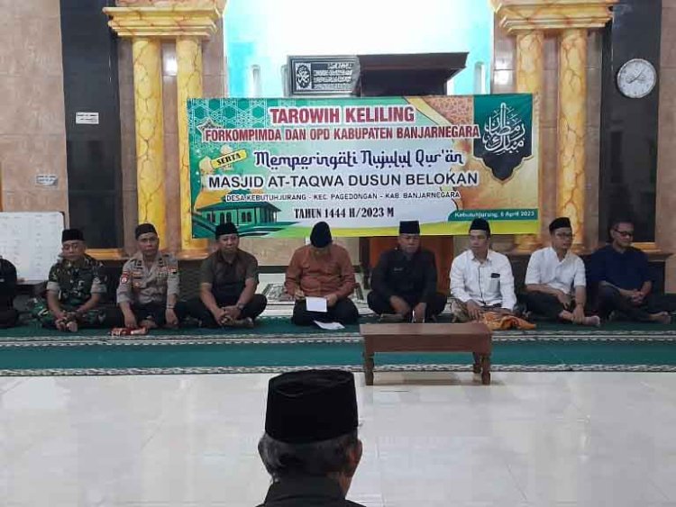 Safari Ramadhan Koramil 01/Banjarnegara Melaksanakan Tarawih Keliling