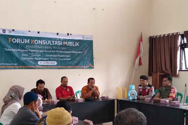 Babinsa Hadiri Undangan Terakhir FKP Regsosek Di Gedung Serbaguna Desa Twelagiri