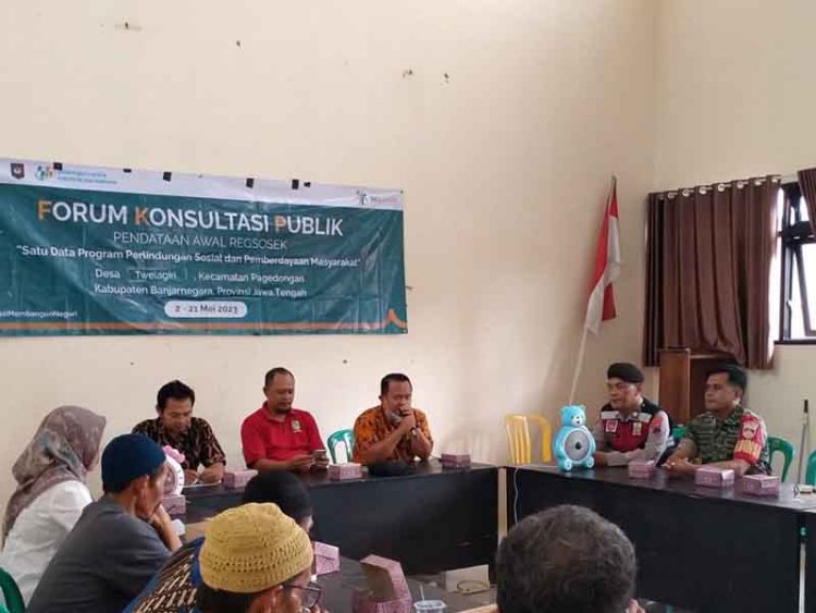 Babinsa Hadiri Undangan Terakhir FKP Regsosek Di Gedung Serbaguna Desa Twelagiri