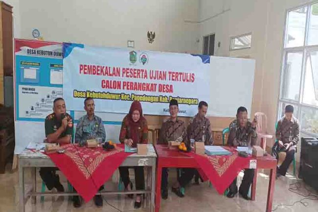 Babinsa Hadiri Pembekalan Calon Perangkat Desa Kebutuhduwur