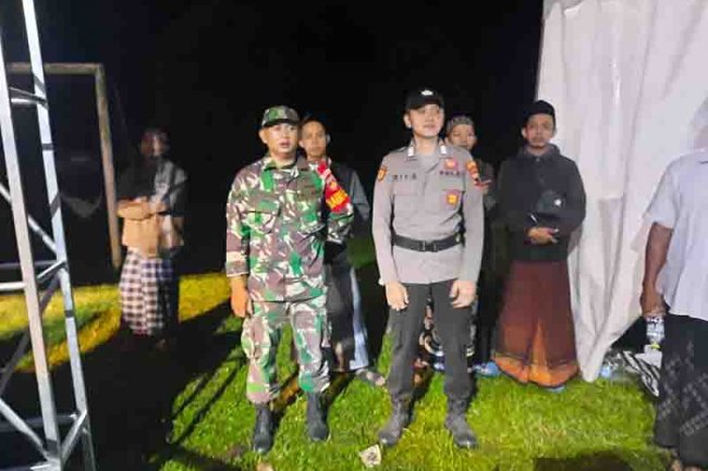 Perkuat Ukuwah Islamiah Babinsa Koramil 01/Banjarnegara Hadiri Sholawat 