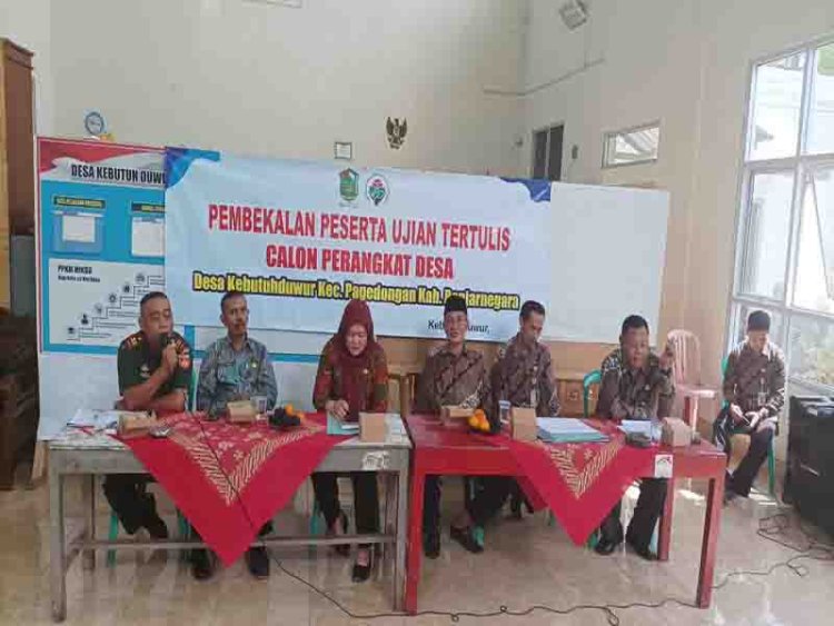 Babinsa Hadiri Pembekalan Calon Perangkat Desa Kebutuhduwur