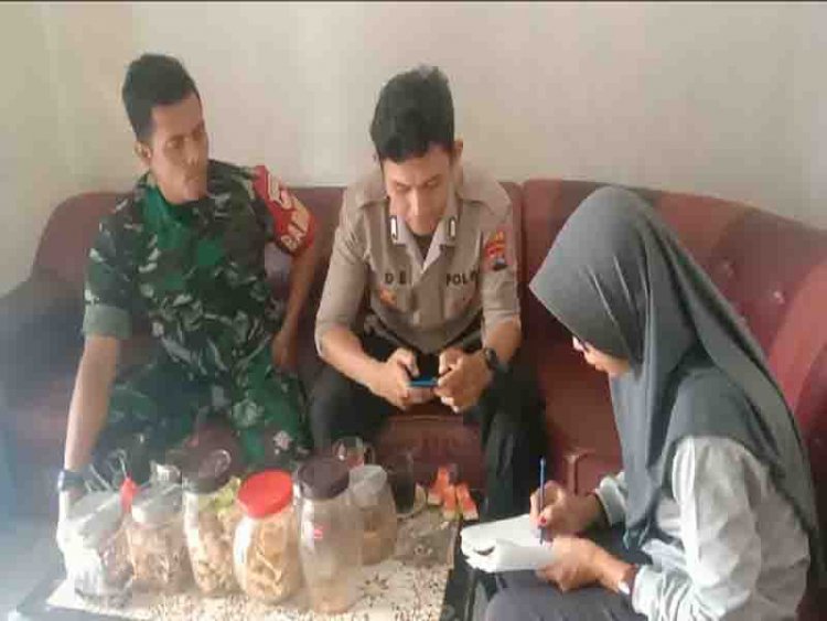 Sinergitas TNI -POLRI, Seorang Babinsa Dan Bhabinkamtibmas, Melalui Komsos Di Desa Binaan