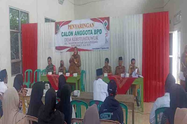 BABINSA HADIRI UNDANGAN PEMILIHAN BPD DESA BINAAN