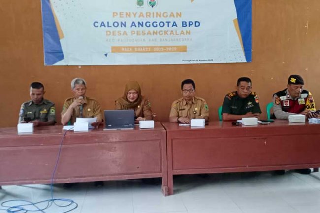 Babinsa hadiri Pemilihan Anggota BPD Desa Pesangkalan