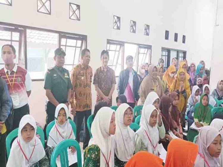 Danposramil Hadiri Pelatihan Dan Seleksi Lomba Dokter Kecil Sekecamatan Pagedongan