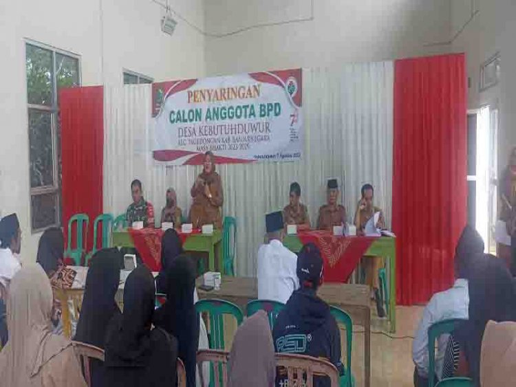 BABINSA HADIRI UNDANGAN PEMILIHAN BPD DESA BINAAN