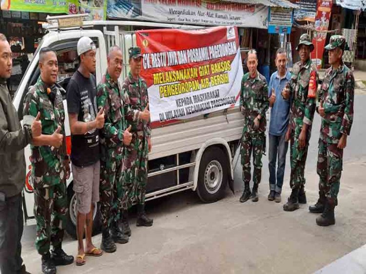 Bantu Masyarakat Desa Duren, Dandim 0704 Banjarnegara Turun Langsung Serahkan Bantuan Air Bersih