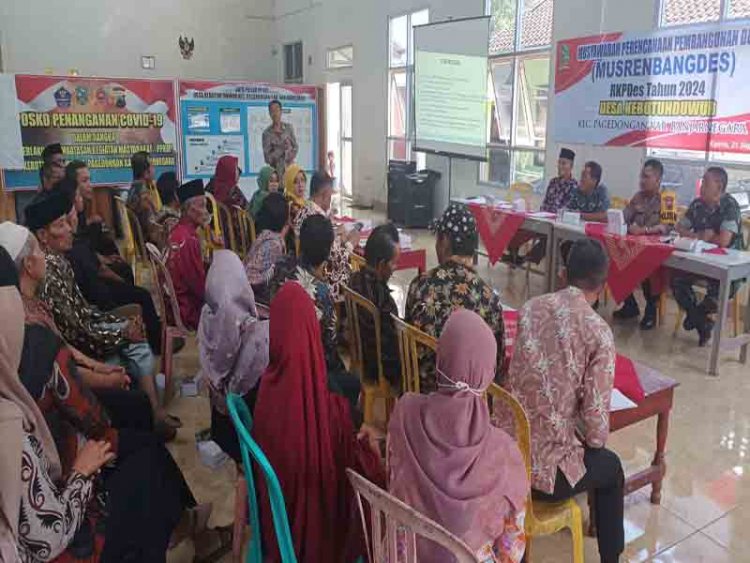 Dukung Perencanaan Pembangunan Desa, Babinsa Koramil 01/Banjarnegara Hadiri Musrenbang Tingkat Desa