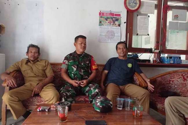 WUJUD SINERGITAS,BABINSA KOMSOS DENGAN PERANGKAT DESA DAN MASYARAKAT DESA BINAAN