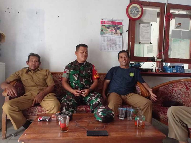 WUJUD SINERGITAS,BABINSA KOMSOS DENGAN PERANGKAT DESA DAN MASYARAKAT DESA BINAAN