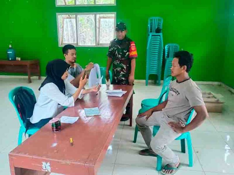 Dukung Program Pemerintah Babinsa Melaksanakan Pendampingan Bantuan Pengentasan Stunting Serentak