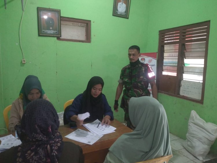 Babinsa 01 Melaksanakan Pendampingan Pendistribusian Bantuan Daging Dan Telur Ayam, Dalam Rangka Pengentasan Stunting