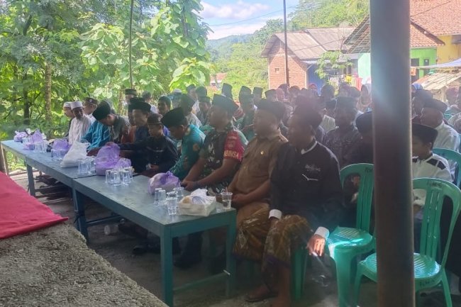 Babinsa Duren Hadiri Pengajian Di wilayah Binaan