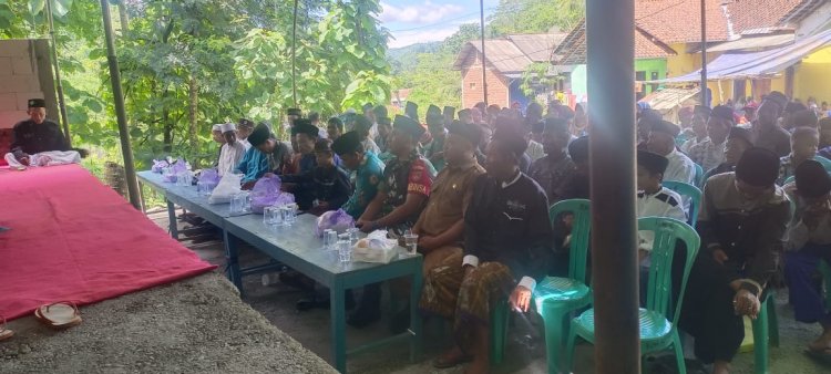 Babinsa Duren Hadiri Pengajian Di wilayah Binaan