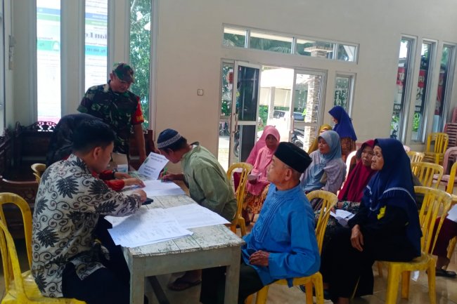 Babinsa 01 Melaksanakan Pemantauan Dan Pendampingan BLT DD