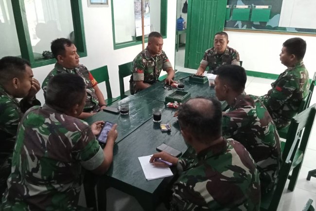 Salah Satu Pengawasan & Pembinaan, Danposramil mengisi Jamdanpos