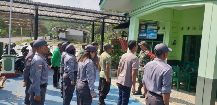 Guna Memantapkan Anggota Linmas Babinsa Melaksanakan Pelatihan PBB