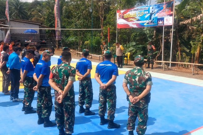 Danramil 01/ Banjarnegara Buka Open Turnamen Bola Volly Danramil Cup