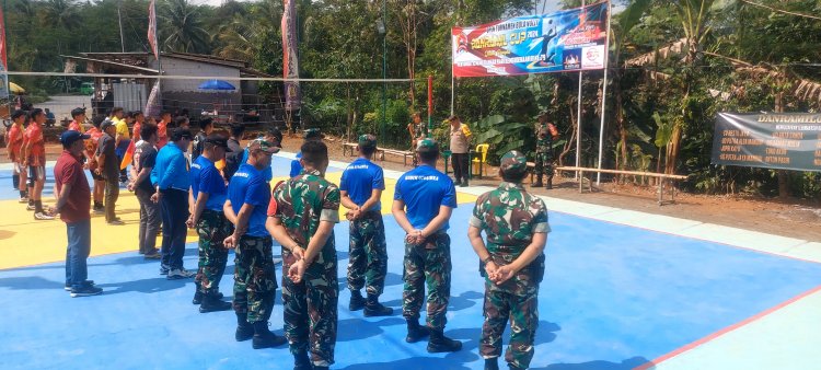 Danramil 01/ Banjarnegara Buka Open Turnamen Bola Volly Danramil Cup