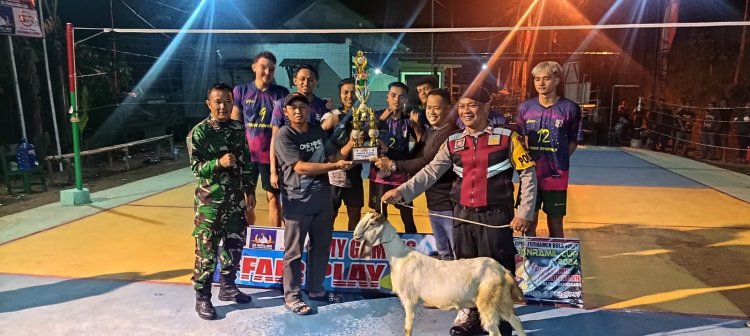 Daramil 01/ Banjarnegara Tutup Open Turnamen Bola Volly Danramil Cup