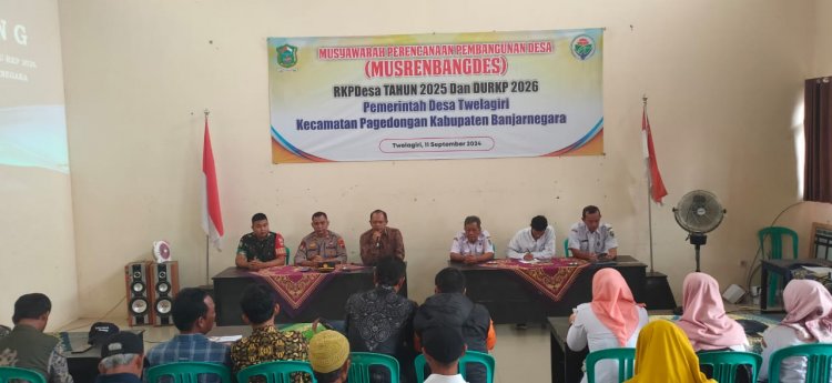 "HADIRI MUSRENBANGDes TWELAGIRI, BABINSA DUKUNG PROGRAM PEMERINTAH"